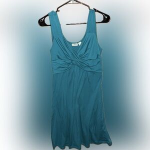Cato Teal Twist-Front Dress